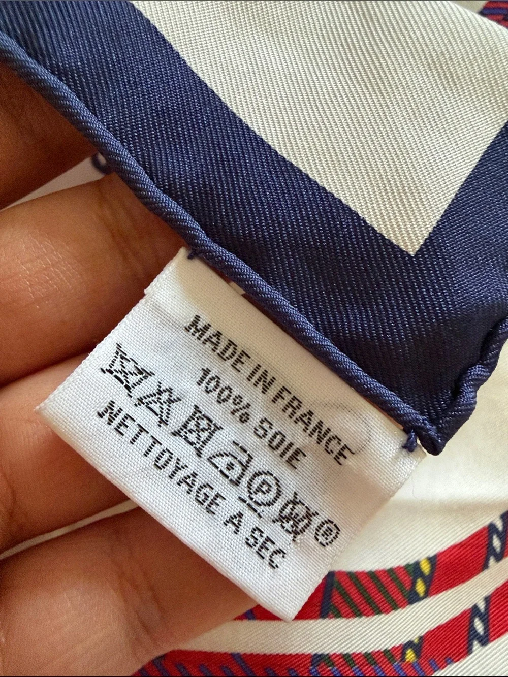 Hermès Brides de Gala Plaid Equestrian Silk Scarf - Red & Navy - Picture 4 of 5